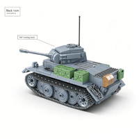 Char d'assaut Panzer II L Luchs en plastique ABS, jouet de construction, modèle de blocs de construction DIY, cadeau éducatif pour garçons
