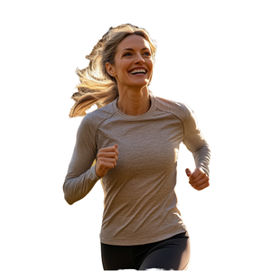 T-shirt pour femme en tricot décontracté, teint en fil, longueur standard, personnalisable - Product Image 1