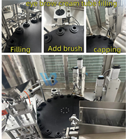 Machine de remplissage et de bouchage automatique pour mascara, 1 à 17g ml, pour brillant à lèvres, baume pour eyeliner, pompe d'étanchéité