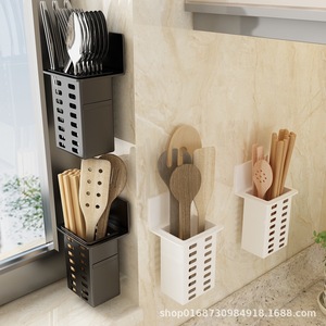 Cosmetic Storage Box Rectangle Plastic Hanging Organizer For Bathroom Makeup Toothbrush Holder Multi Functional Storage Basket - Product Image 4