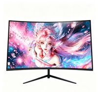 Fabrieksgecustomizeerde 75Hz 100Hz 144Hz ultrawide gebogen IPS 27 inch frameloze full perspective desktop computermonitor