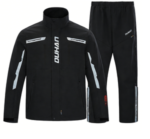 Duhan D-2183 - Conjunto Impermeable <span class=keywords><strong>de</strong></span> Chaqueta y Pantalones <span class=keywords><strong>de</strong></span> Motocicleta para <span class=keywords><strong>Hombre</strong></span>, <span class=keywords><strong>de</strong></span> Tela Oxford, Especial para Repartidores y Viajes - Product Image 1