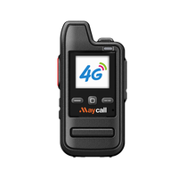 Maycall 4G Mini Walkie Talkie POC Portátil de Dos Vías, Compatible con Llamadas Individuales, Intercomunicador Inalámbrico, Resistente al Agua IP65 Global