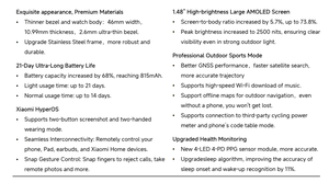 Original para Xiaomi Watch S5, 21 días de duración de batería ultra larga, monitorización de salud mejorada, pantalla AMOLED, compatible con función NFC. - Product Image 6