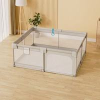 Nuevo y Popular: Corral para Bebés con Diseño Plegable de Seguridad, Fabricado en Tela y Metal para Jugar en Interiores