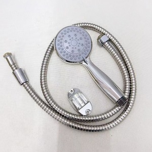 Juego de cabezal de ducha de plástico Kim Bin con manguera y soporte ajustable de pared redondo 8002 - Product Image 5