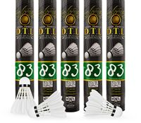 Volants de badminton professionnels RSL DTL-83 en plumes naturelles de haute qualité, durables, pack de 12 (5g), écologiques, pour la compétition