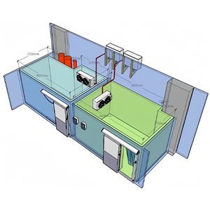 ห้องเย็นเคลื่อนที่แบบตู้คอนเทนเนอร์ ห้องเก็บน้ำเย็น ห้องแช่แข็งอาหารทะเล ราคา - Product Image 3