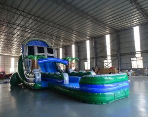 Nouveau design Xinyue Toboggan gonflable en PVC extra long 15x5m Thème sportif Unisexe Amusant Toboggan aquatique pour location événementielle Souffleur et kit de réparation inclus - Product Image 2