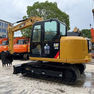 8 toneladas usadas para excavadora de orugas hidráulica 307E con motor C2.4T y bomba Máquina excavadora de segunda mano a la venta - Product Image 2