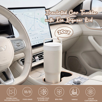Vaso Térmico Personalizado Everich ODM de 20oz, de Acero Inoxidable, con Tapa con Infusor de Hielo, Mantiene la Temperatura por 8H Caliente y 12H Frío, Ideal para el Viaje Diario