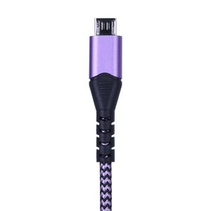 Lung Kay Micro Nylon Braided <b>Cable</b> 1m 2m <b>USB</b> <b>To</b> Micro <b>Usb</b> Fast Charging Data <b>Cable</b> For Android Devices - Product Image 4