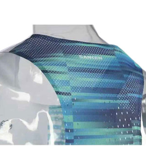 65Gsm Stretch Gebreide Quick Dry Fit Stof Marathon Sportvest Vloeken Wicking Meisjes Kleding 100% Polyester Tanktop - Product Image 4