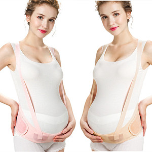 Réglable Respirant Noir Rose Beige Contrôle Du Ventre Spandex Nylon Protection Professionnelle Ceinture De Maternité Élastique <span class=keywords><strong>Taille</strong></span> Soutien - Product Image 1