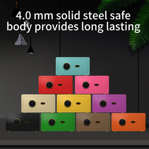 Yingbo, venta al por mayor, cerradura Digital inteligente, cajas fuertes coloridas, mango oculto de acero sólido, cerradura de huellas dactilares, <span class=keywords><strong>caja</strong></span> <span class=keywords><strong>fuerte</strong></span> para Home Hotel - Product Image 2