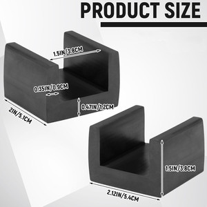 U船地板浮子，橡胶托梁隔离器地板分离器套装，适用于1.5-<span class=keywords><strong>2</strong></span>英寸厚托梁 - Product Image 3