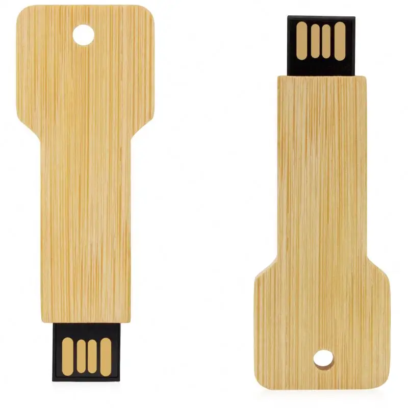 Le più recenti chiavette USB con chiave in legno disco USB in legno verde 2G 4G 8G 16G 32G 64G Logo chiavetta USB personalizzata peso leggero PU258