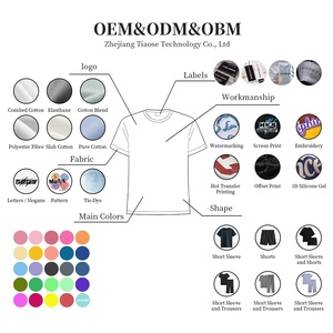 Tiaose 280 GSM cotton quá khổ người đàn ông T-Shirt tùy chỉnh chất lượng cao 100% cotton người lớn t Áo sơ mi nam trống T-shirt với in ấn logo - Product Image 2