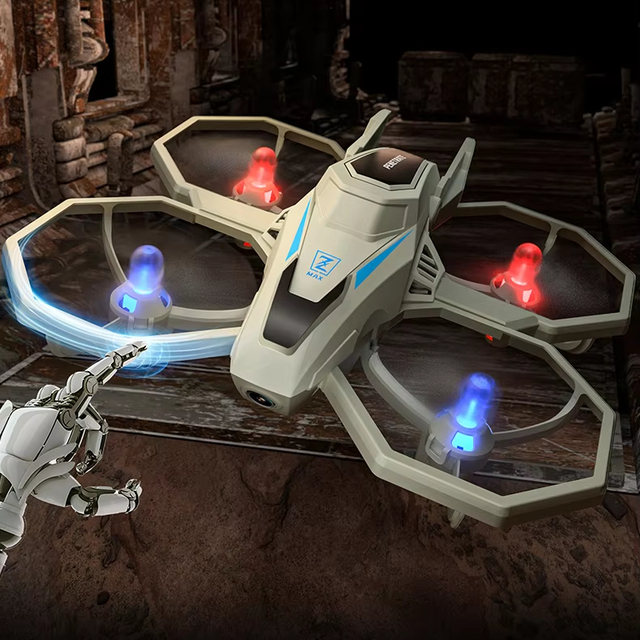 H118 Drone with Multi-speed Adjustment Gorgeous LED Lights Multi-colored Lights Surrounding Flight Intelligent Track Flight