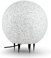 Changement de couleur LED boule de sphère de marbre solaire lumières de globe de jardin avec alimentation DC/AC décoration extérieure à énergie solaire