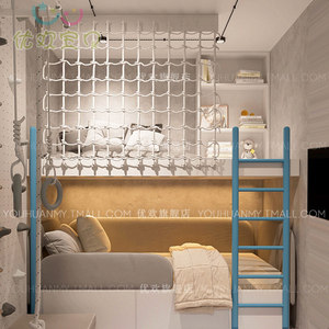 Design personalizzato per la <span class=keywords><strong>cameretta</strong></span> dei bambini <span class=keywords><strong>a</strong></span> tema sportivo, <span class=keywords><strong>letto</strong></span> <span class=keywords><strong>a</strong></span> castello per ragazzi con parete da arrampicata. - Product Image 4