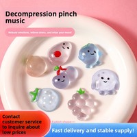Jouet Squishy en forme de fruit de dessin animé, en caoutchouc, anti-stress, sensoriel, pour enfants et adultes, cadeau