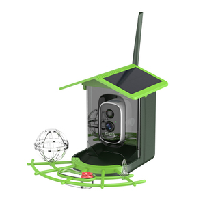 Icsee สมาร์ทโดมนกป้อนนกกันน้ำบ้านนก WIFI แบตเตอรี่พลังงานแสงอาทิตย์มุมมองระยะไกลกล้องมองกลางคืนเซ็นเซอร์ CMOS - Product Image 2