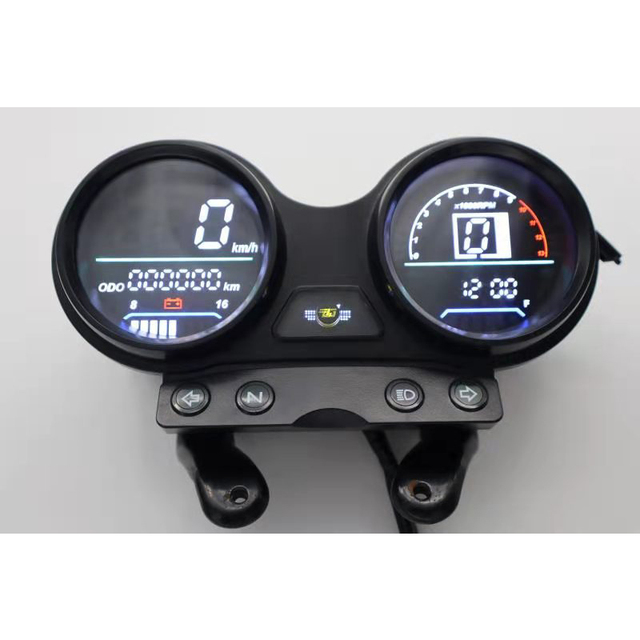LED Digital Motorcycle Speedometer for YBR125 With Mobile USB Charge