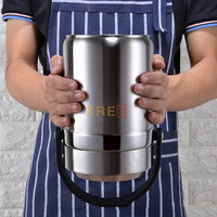 Pot de levage isolé sous vide en acier inoxydable 304 pour étudiants et adultes, grande capacité, boîte à bento à 3 couches, isolation longue