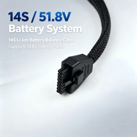 Kabel Penyeimbang Baterai Lipo 12S 14S 16S Over Moulding MX3.0 16pin 18pin untuk Pengisi Daya Aksesoris Baterai Lithium