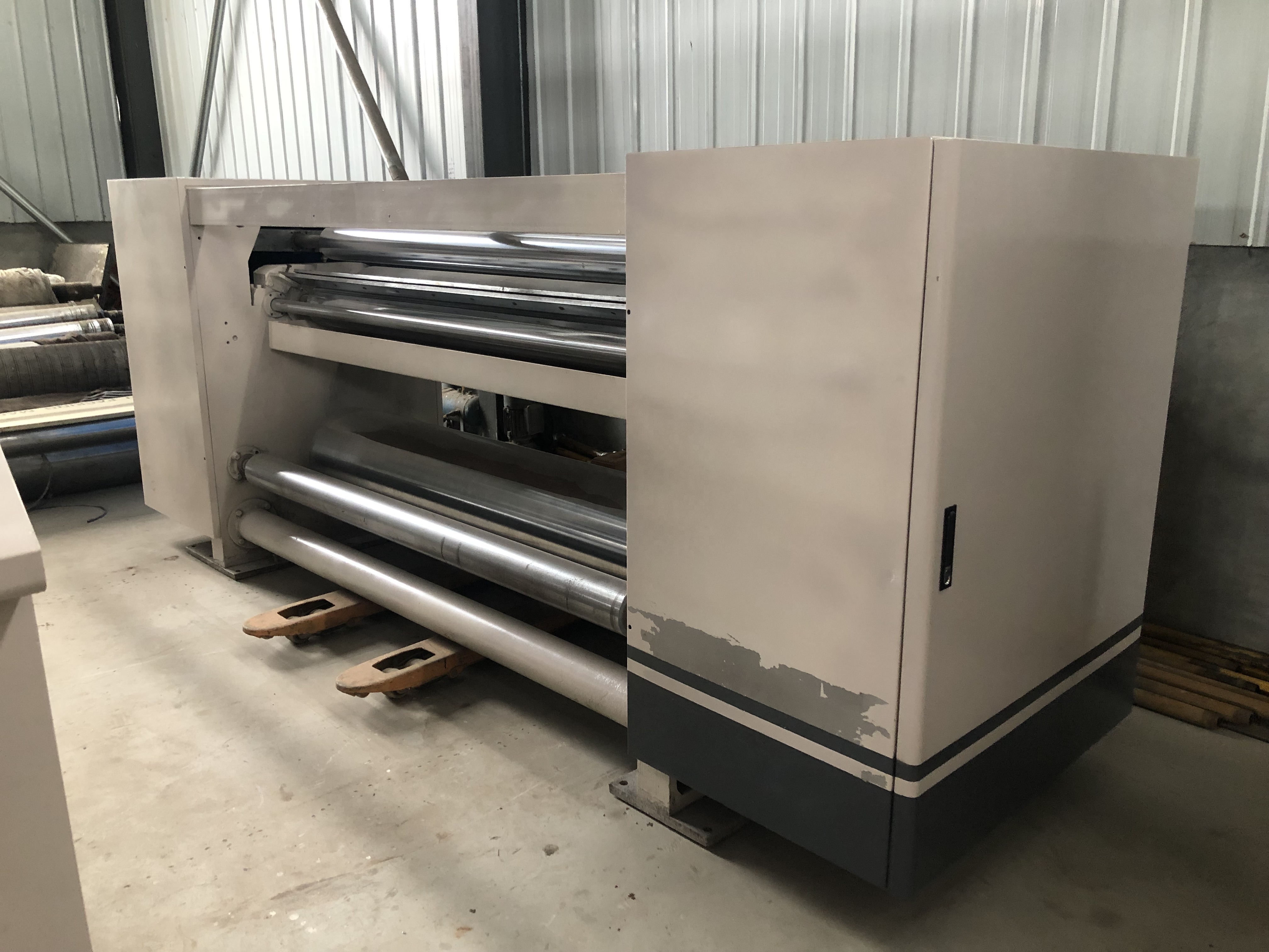 Second Hand 1800mm Corrugated Cardboard Production Line 100m/Min