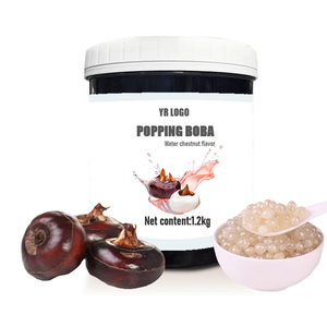 Perles de gelée de bambou aromatisées à la pêche de 1,2 kg en sachet avec sirop de sucre pour les garnitures de bubble tea en gros - Product Image 6