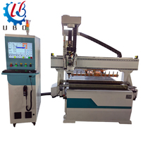 Routeur CNC à bois à 3 axes à grande vitesse ATC ST2060, changeur d'outils automatique 12 pièces pour la sculpture 3D CNC pour porte en bois, armoire