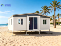 Maison conteneur extensible de 20 pieds avec toit à pignon et salle de bain indépendante pour la vie de famille