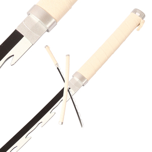 Court démon Slayer Hashibira <span class=keywords><strong>Inosuke</strong></span> Otaku Mini Kidults jeu de rôle bandes dessinées en bois Anime <span class=keywords><strong>Katana</strong></span> jouet épées pour Cosplay garçons filles - Product Image 1