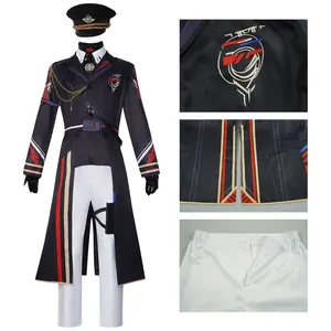 Disfraz de <span class=keywords><strong>Cosplay</strong></span> de Príncipe para Hombre, Uniforme de Juego de Amor, con Sombrero, Conjunto de Disfraz de Halloween, Poliéster - Product Image 4