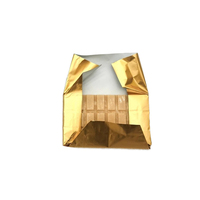 Envoltorios de lámina dorada, envoltorios de caramelo de chocolate, envoltorios de lámina de aluminio con hojas de lámina de respaldo de papel grueso