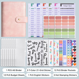 Cross-Biên Giới Đặc Biệt A6 Da Macaron Chất Kết Dính Máy Tính Xách Tay Sáng Tạo Bìa Cứng Tay Ledger PU Lưu Trữ Kế Hoạch <span class=keywords><strong>Notepad</strong></span> 6 Vòng B5 A5 - Product Image 2