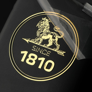 定制3D金属金银转移贴纸名称标志个性化包装标签电镀镍金属贴纸 - Product Image 2
