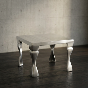 Tabouret bas en aluminium - Product Image 1