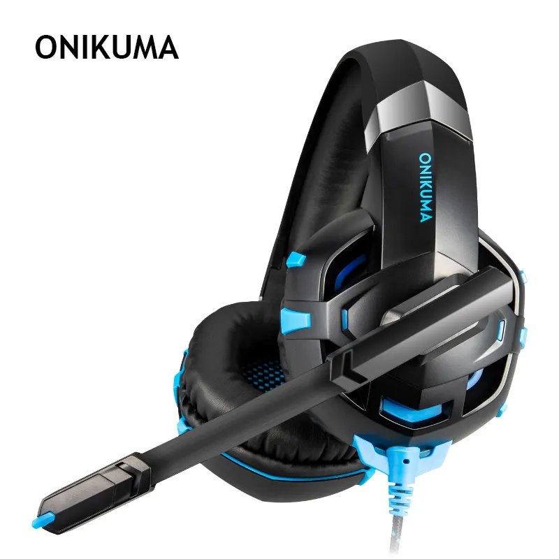 ONIKUMA K2 PRO Gaming Headphones Casque Noise-canceling Sound Stereo USB Wired Headset with Mic LED for PS4 PC Xbox One Laptop