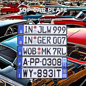 Placa <span class=keywords><strong>de</strong></span> matrícula decorativa reflectante Reino Unido en relieve <span class=keywords><strong>Unión</strong></span> <span class=keywords><strong>Europea</strong></span> personalizada - Product Image 3