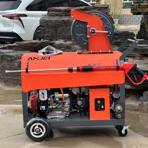 Amjet barato fácil caballos de fuerza bomba italiana 150 bar 2175 PSI máquina de limpieza de tuberías de drenaje lavadora de alta presión del motor - Product Image 5