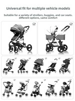 Tapis rafraîchissant pour poussette enfant - Fibre de bambou universel antidérapant respirant pliable pour l'été Fabriqué en Chine Modèle 006