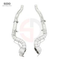 Tubo de Escape de Acero Inoxidable SDO para Ferrari 812 GTS 6.5L V12 2021+, Kit de Tubo de Escape Recto con Protección Térmica de Alto Rendimiento OPF