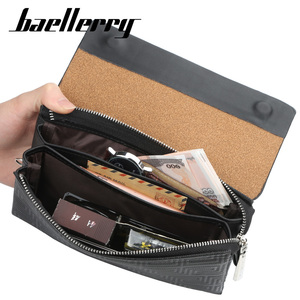 Baellerry Vintage grande capacità multifunzionale titolare della carta da uomo alla moda <span class=keywords><strong>portafoglio</strong></span> telefono in pelle sintetica vegano impermeabile lungo - Product Image 6