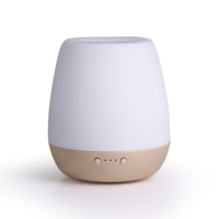 Maison de luxe aromathérapie purificateur d'air caoutchouc bois verre parfum humidificateur avec diffuseur de lumière pour huiles essentielles