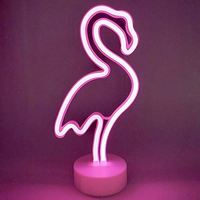 Meilleure vente enseigne lumineuse LED flamant rose merveilleux en plastique alimentée