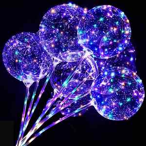 Hot Selling PVC Foam Bobo <b>Balloons</b> LED with Lights for Halloween and Valentine's Day <b>Decoration</b> - Product Image 1