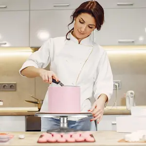 15 pezzi utensili per torte da forno 2 spatola per glassa 3 pettine per glassa 1 sacca per tubazioni 6 ugello per pasticceria 1 giradischi in alluminio